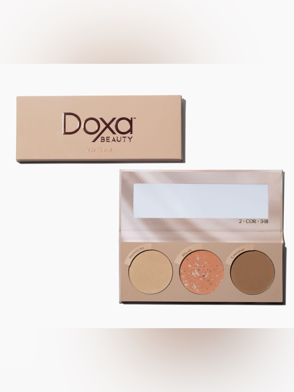 Doxa Beauty Be A Light Face Palette contour, blush & highlighter powders - Picture 4 of 11